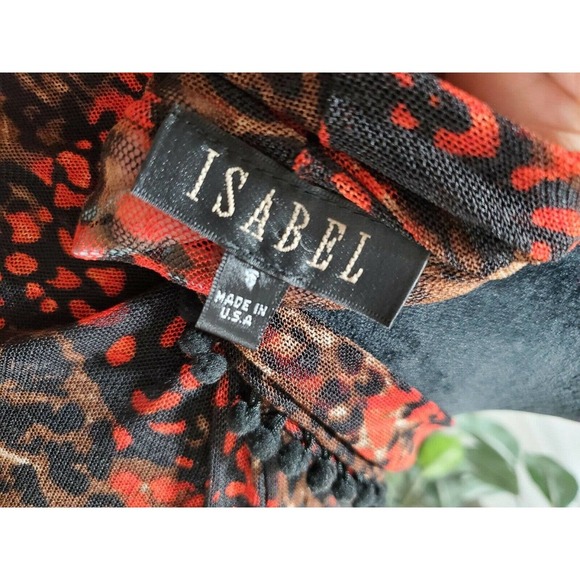 Isabel Women's Multicolor Polyester Long Sleeve Cowl Neck Casual Blouse Size S - Picture 9 of 11